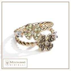 Giuggiola fiore 9kt 2 fiori